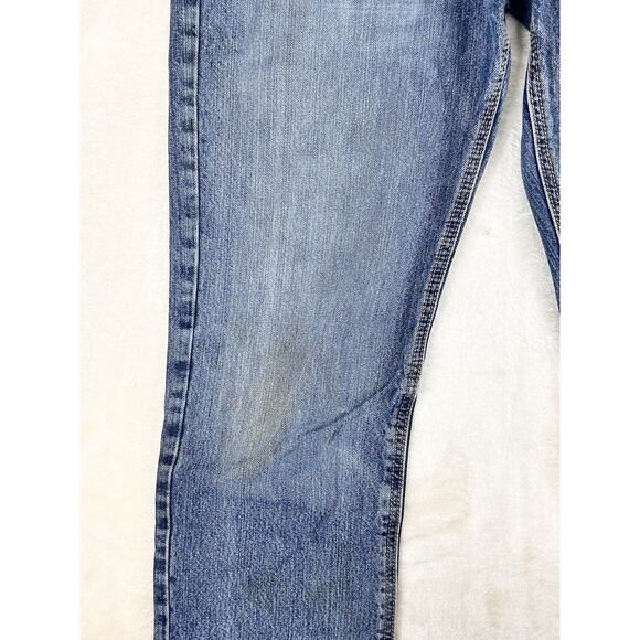 Cinch Men’s Blue Jeans Straight Leg Medium Wash Size 30x34 Blue Western Work - Picture 3 of 6